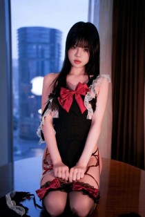 桜桃喵新作《蝴蝶结》：红黑蕾丝与极致纯欲的碰撞，这波安利老司机必入！