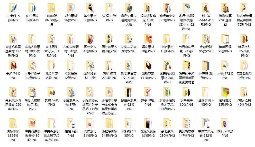 6000+优质PS免抠设计素材库：PNG透明背景资源大全 第2张