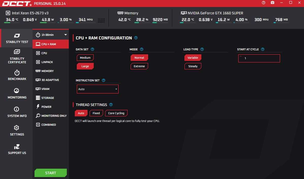 电脑硬件测试软件(烤鸡软件)_OCCT_v15.0.14.99 绿色便携版 第1张 电脑硬件测试软件(烤鸡软件)_OCCT_v15.0.14.99 绿色便携版 第1张