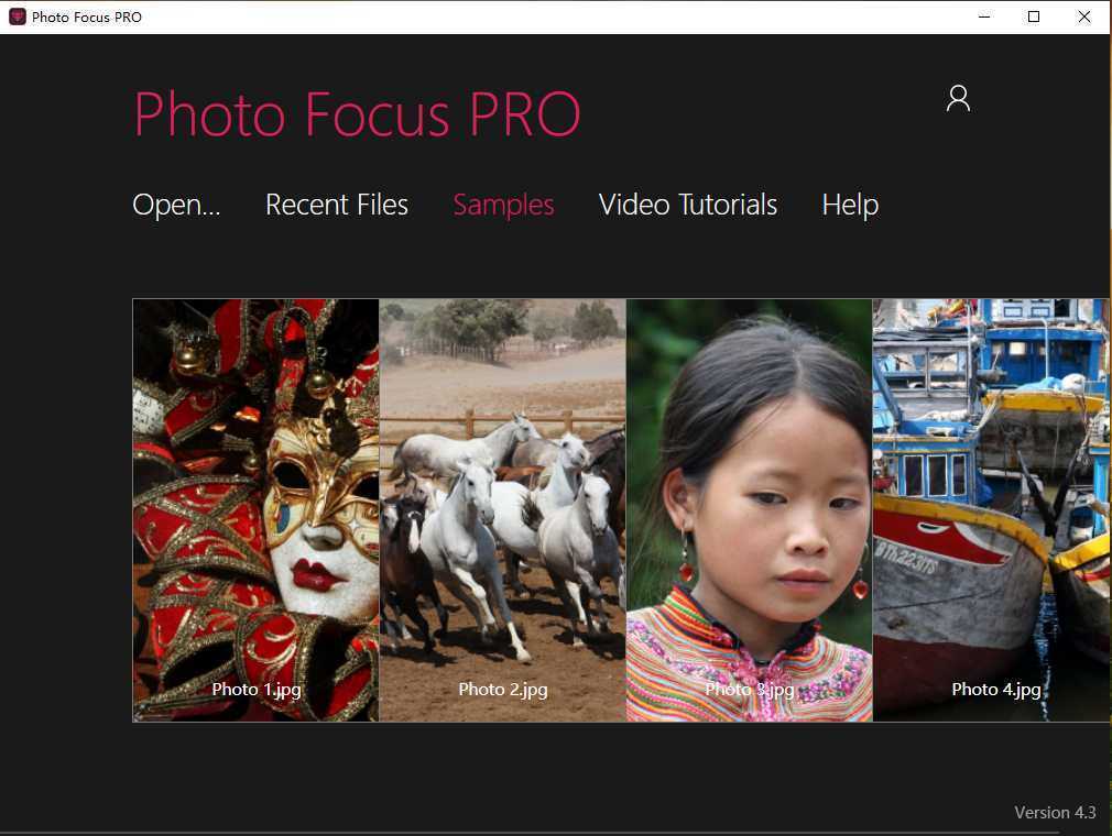 InPixio Photo Focus(模糊照片清晰处理软件) v4.3.8627 便携版 第1张