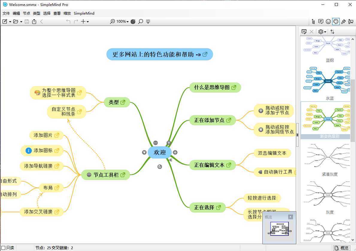 SimpleMind(思维导图软件) Pro v2.9.0.6617 多语便携版 第1张 SimpleMind(思维导图软件) Pro v2.9.0.6617 多语便携版 第1张