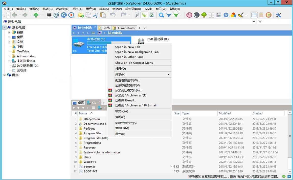 XYplorer(多标签文件管理器) v28.30.0700 永久授权绿色汉化版 第1张
