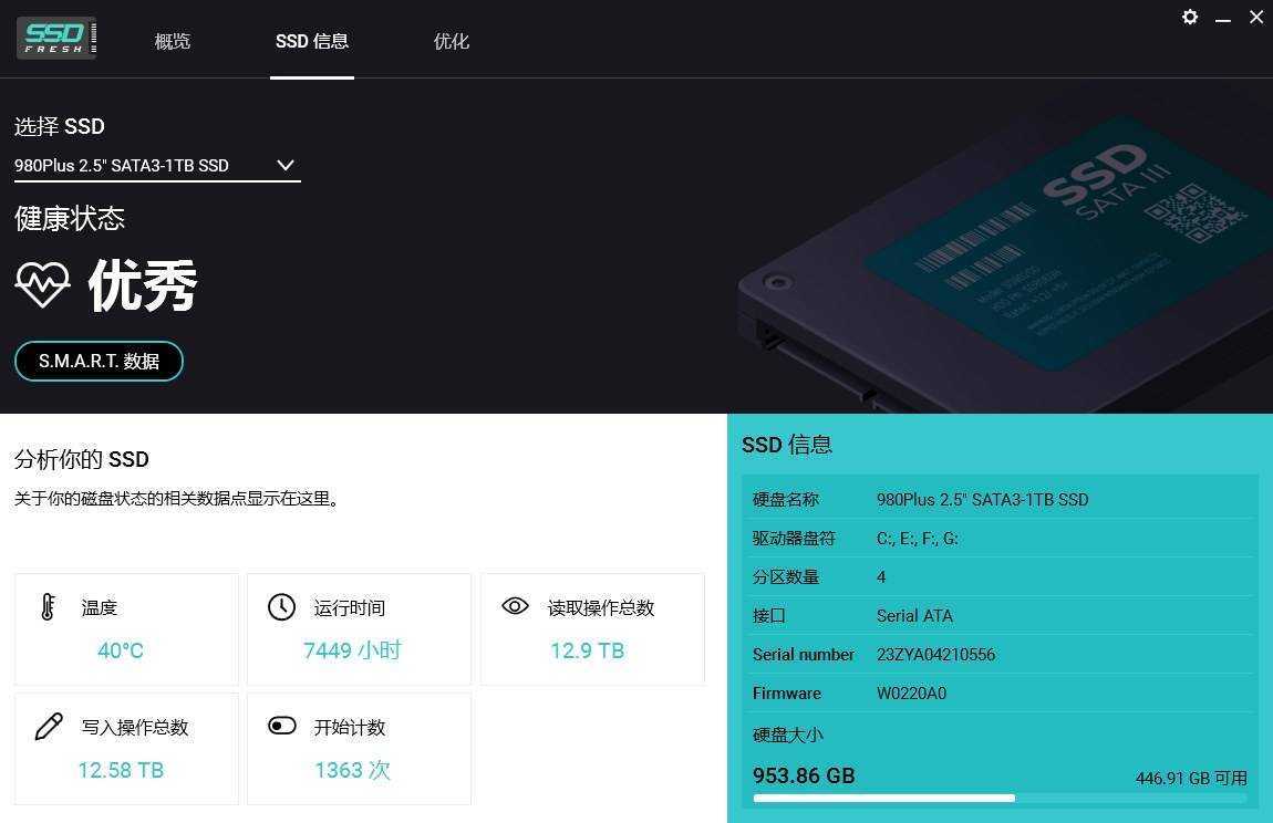 SSD Fresh Plus(固态硬盘优化工具) v15.05.73582 中文绿色版 第2张