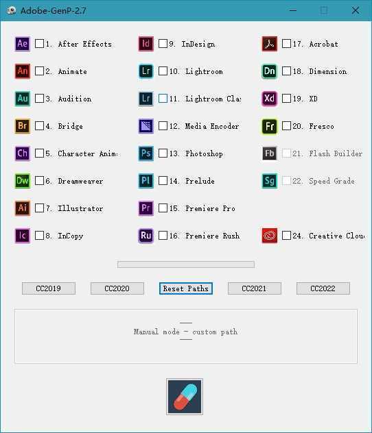 Adobe GenP v4.0.4 通杀补丁(Adobe系列激活补丁) 第1张 Adobe GenP v4.0.4 通杀补丁(Adobe系列激活补丁) 第1张
